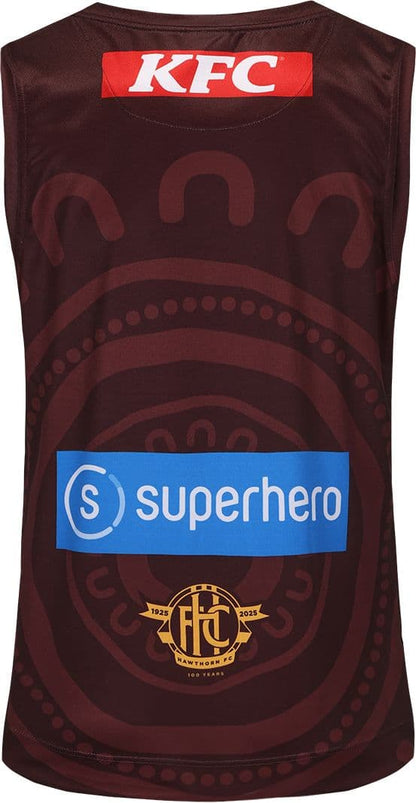 Hawthorn Hawks 2025 AFL Mens Brown Indigenous Guernsey