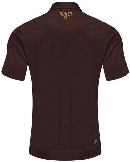 Hawthorn Hawks 2025 AFL Mens Brown Polo Shirt