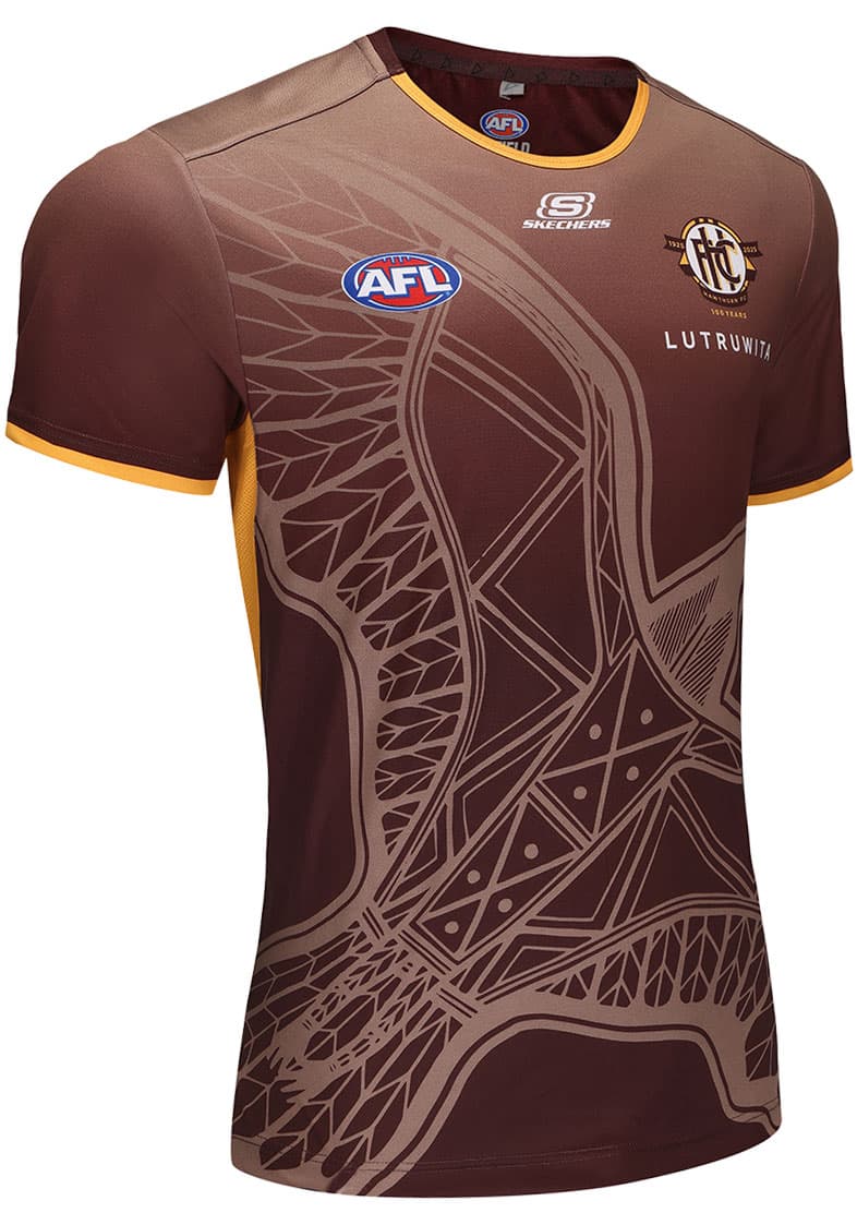 Hawthorn Hawks 2025 AFL Mens Run Out Shirt