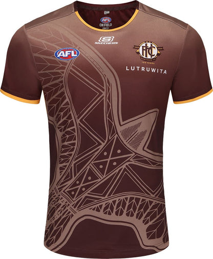 Hawthorn Hawks 2025 AFL Mens Run Out Shirt