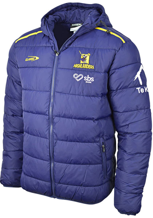 Otago Highlanders 2024 Rugby Union Mens Puffer Jacket