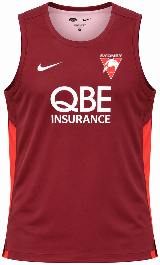 Sydney Swans 2025 AFL Mens Training Singlet