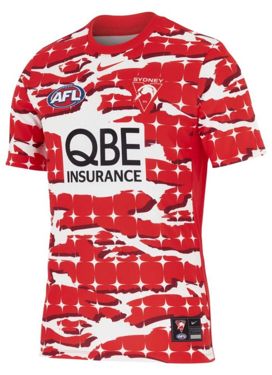 Sydney Swans 2025 AFL Mens Pre Match Top