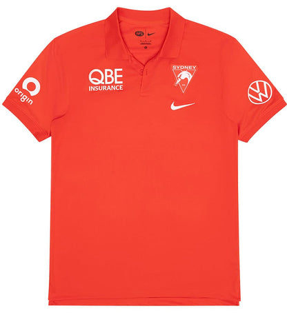 Sydney Swans 2025 AFL Mens Players Polo Shirt