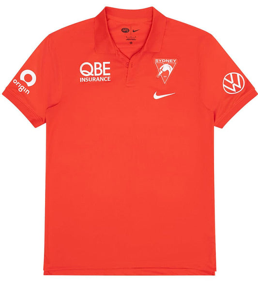 Sydney Swans 2025 AFL Mens Players Polo Shirt