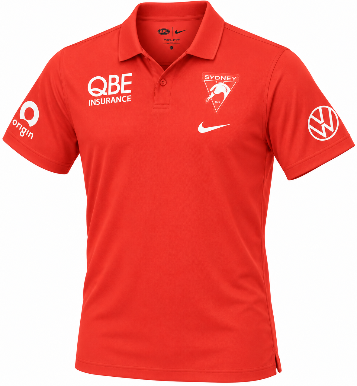 Sydney Swans 2025 AFL Mens Players Polo Shirt