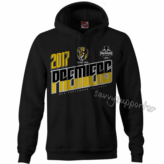 Richmond Tigers AFL Black Premiers Hoody