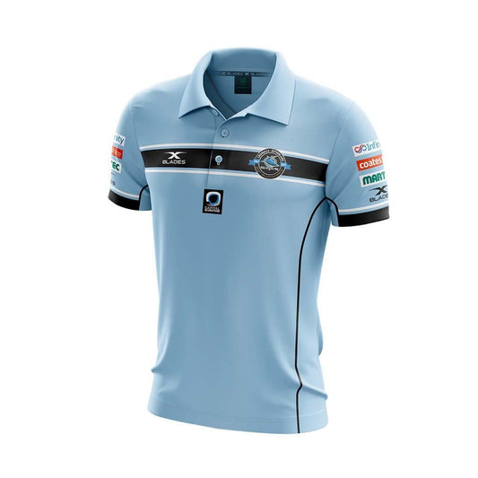 Cronulla Sharks 2017 NRL Ladies Sky Media Polo Shirt