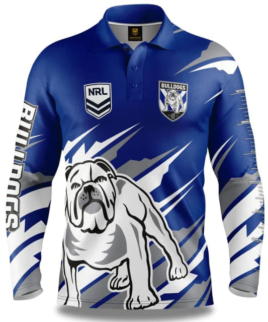 Canterbury Bulldogs NRL Mens Ignition Fishing Shirt