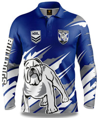 Canterbury Bulldogs NRL Mens Ignition Fishing Shirt