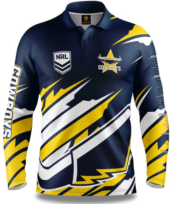 North Queensland Cowboys NRL Mens Ignition Fishing Shirt
