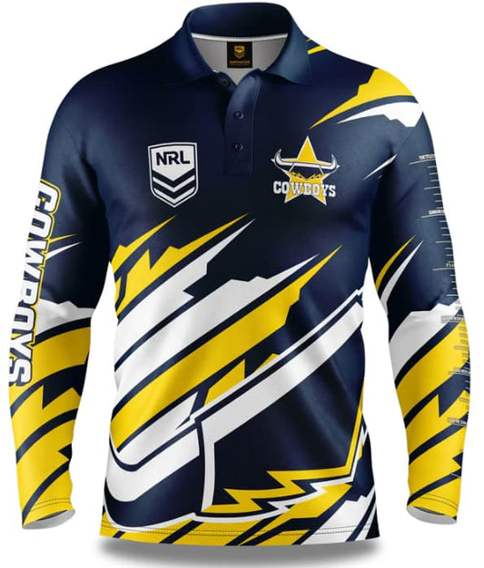 North Queensland Cowboys NRL Mens Ignition Fishing Shirt