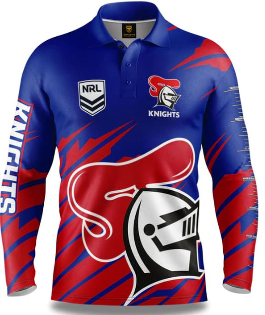 Newcastle Knights NRL Mens Ignition Fishing Shirt
