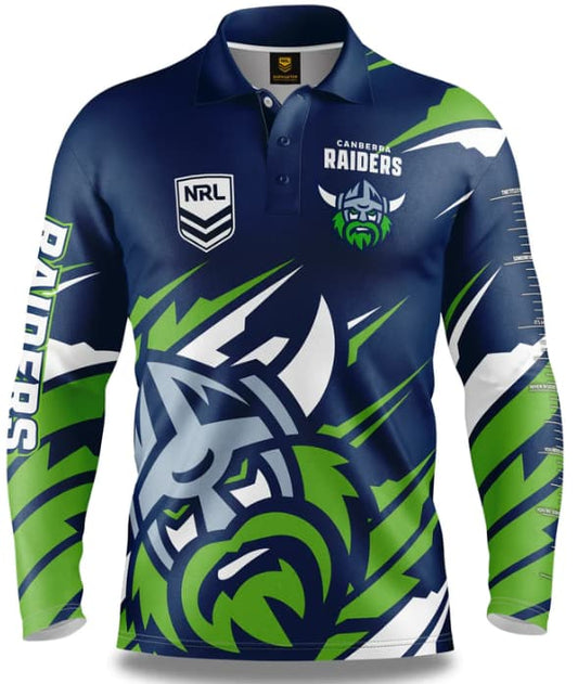 Canberra Raiders NRL Mens Ignition Fishing Shirt