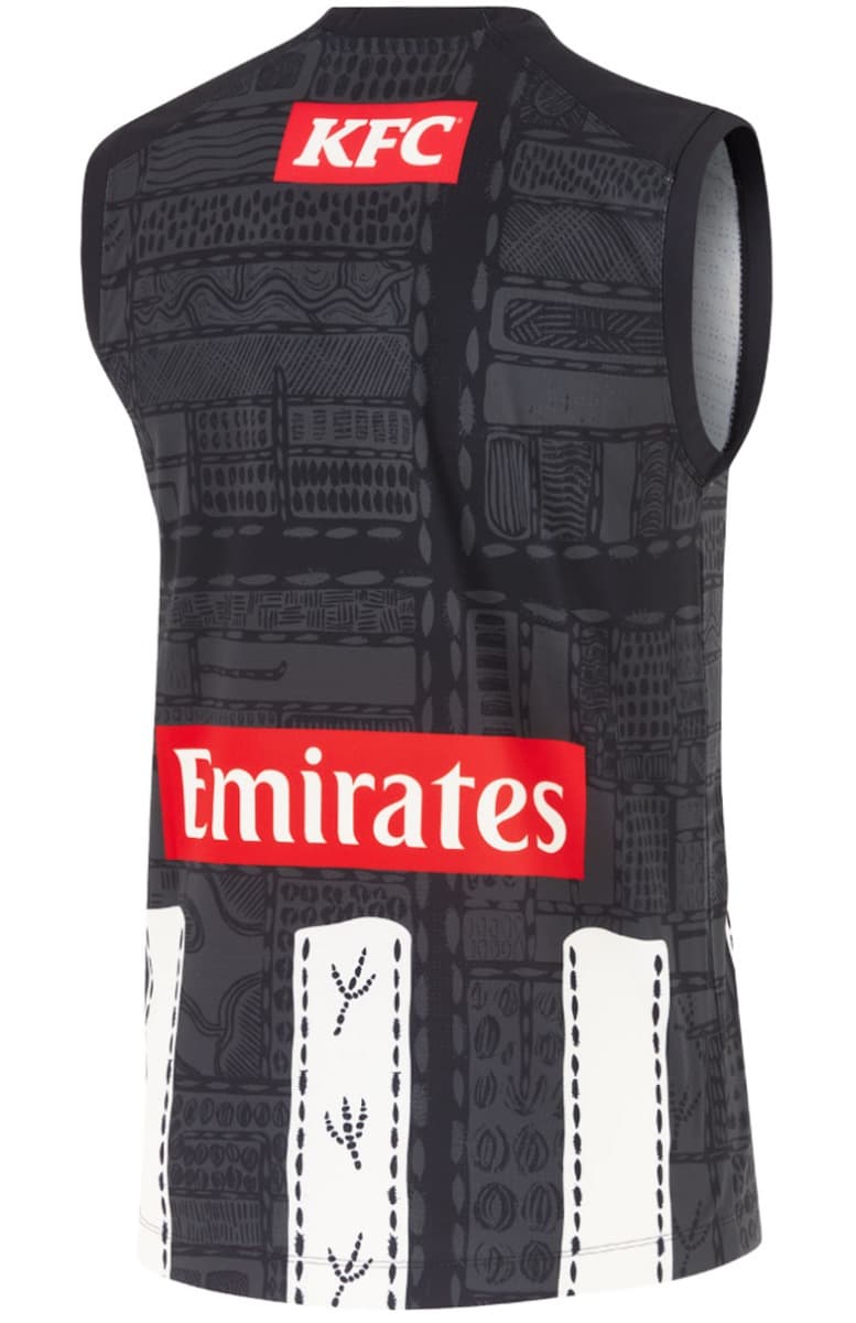 Collingwood Magpies 2025 AFL Mens Indigenous Guernsey