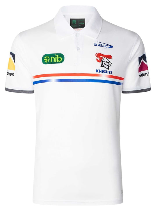 Newcastle Knights 2025 NRL Mens Players Polo Shirt