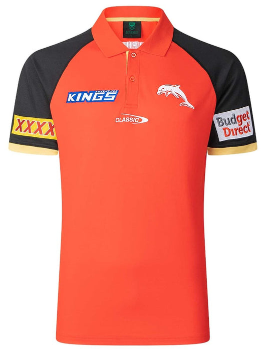 Redcliffe Dolphins 2025 NRL Mens Media Polo Shirt