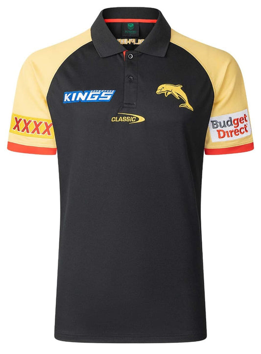 Redcliffe Dolphins 2025 NRL Mens Players Polo Shirt