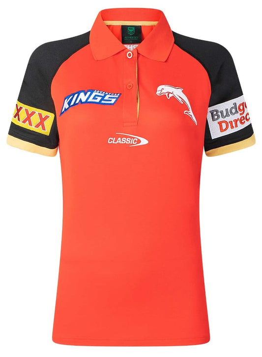 Dolphins 2025 NRL Ladies Media Polo Shirt