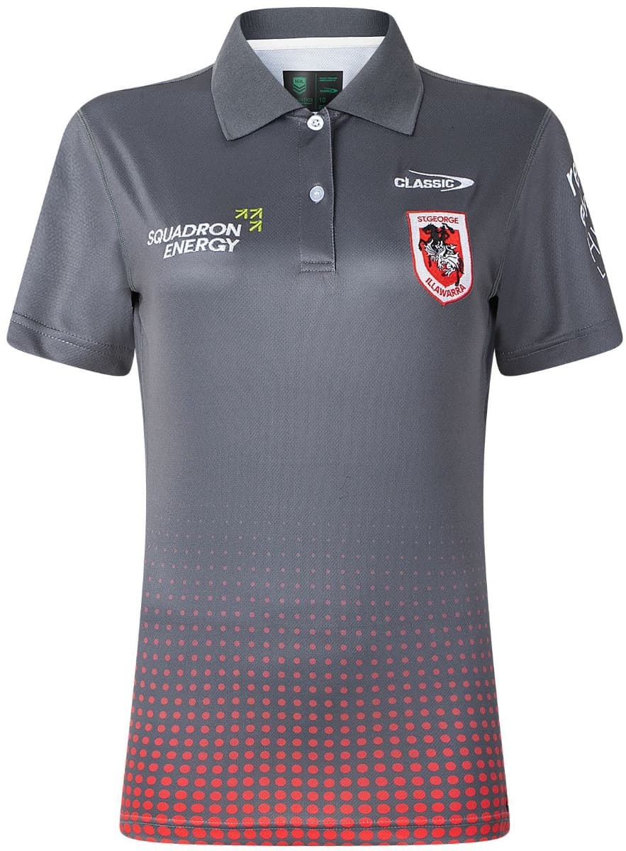 St George Dragons 2025 NRL Ladies Team Polo Shirt