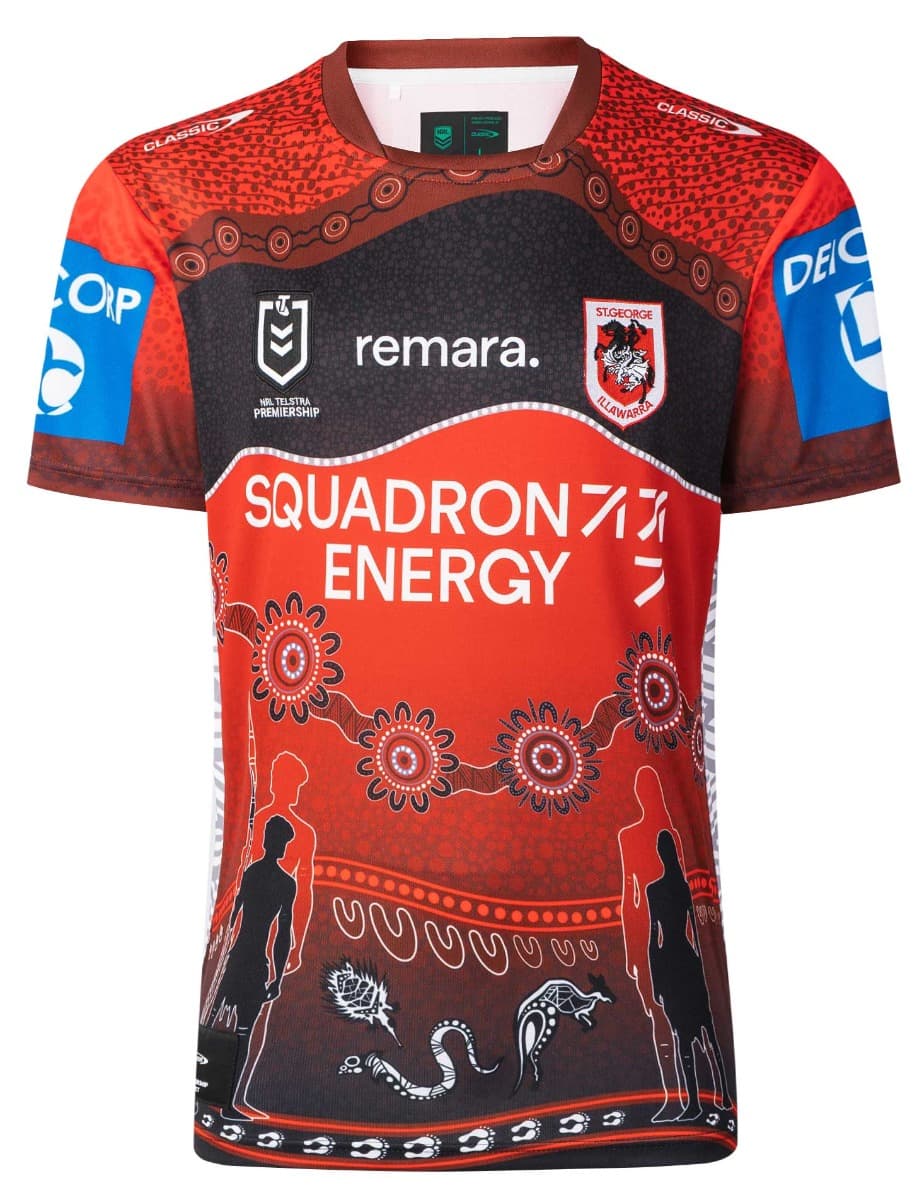 St George Dragons 2025 NRL Mens Indigenous Jersey