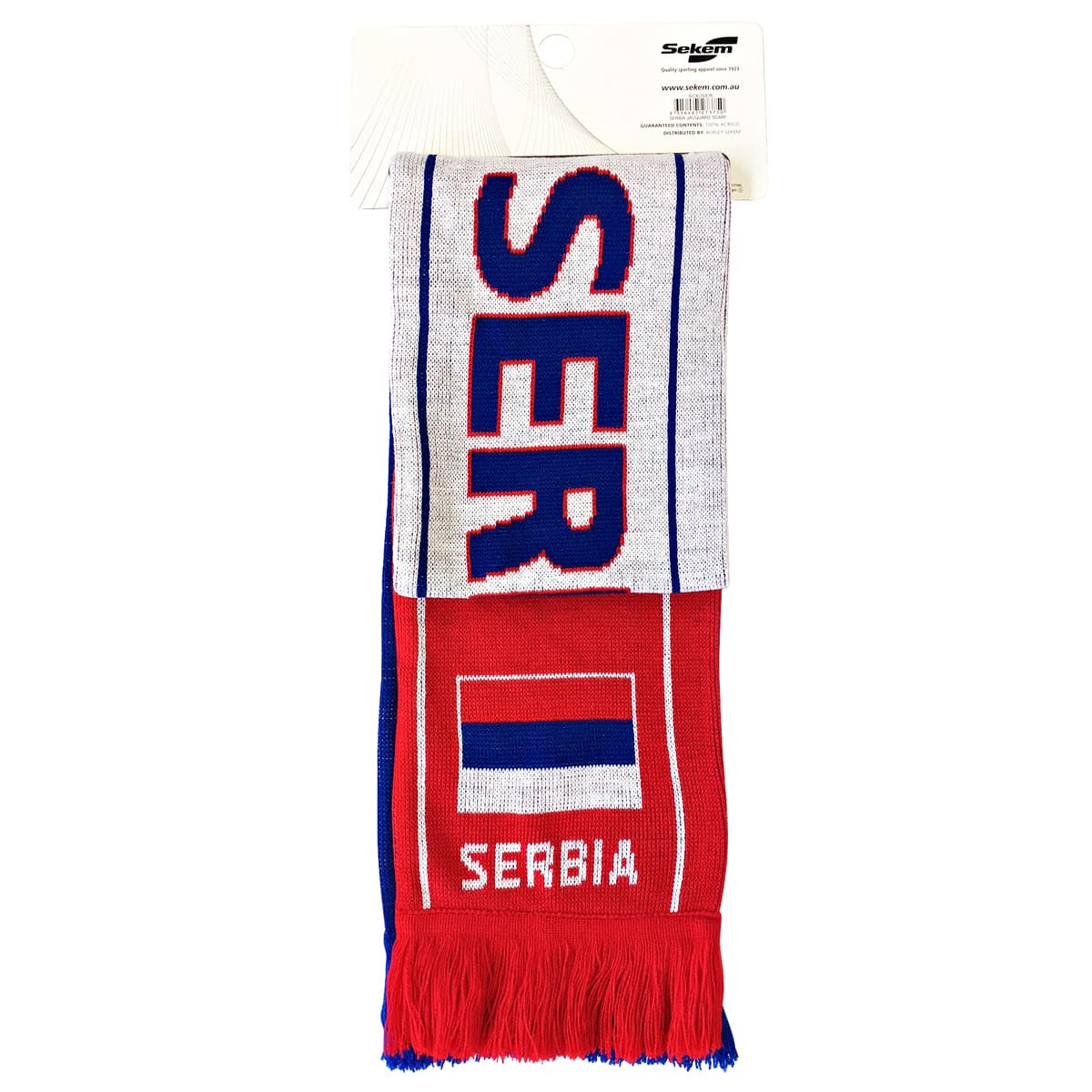 Serbia Football Jacquard Scarf