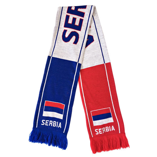 Serbia Football Jacquard Scarf