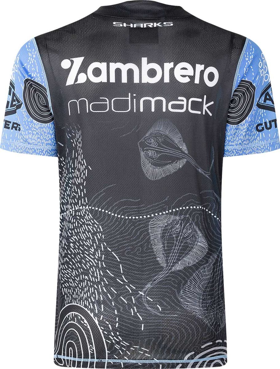 Cronulla Sharks 2024 NRL Mens Indigenous Training Shirt