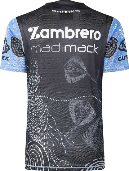Cronulla Sharks 2024 NRL Mens Indigenous Training Shirt