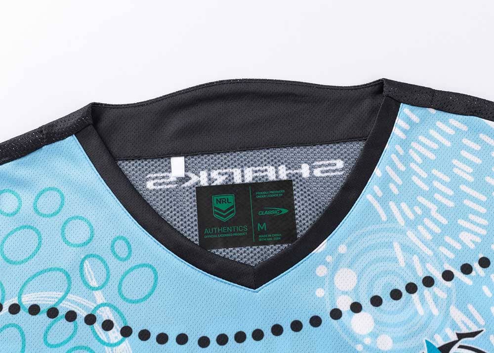 Cronulla Sharks 2024 NRL Mens Indigenous Training Shirt