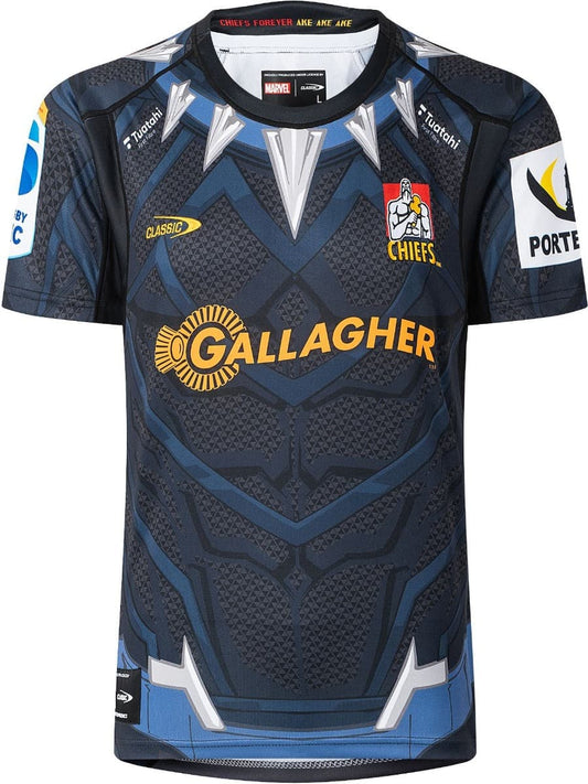 Waikato Chiefs 2025 Rugby Union Mens Black Panther Marvel Jersey