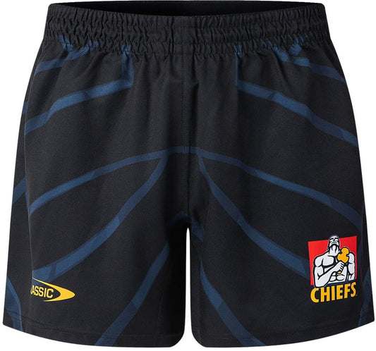 Waikato Chiefs 2025 Rugby Union Mens Black Panther Playing Shorts