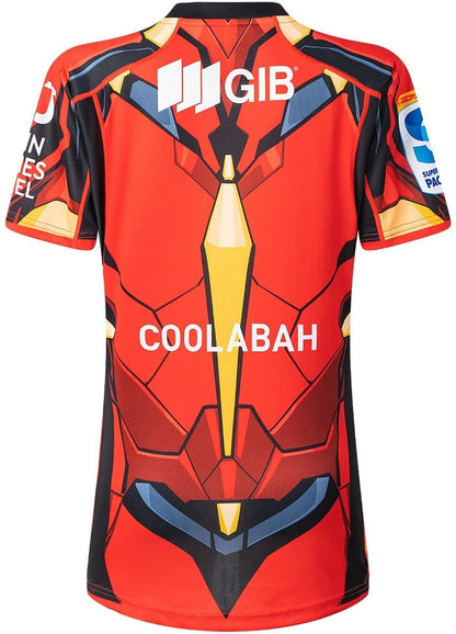 Canterbury Crusaders 2025 Rugby Union Ladies Iron Man Marvel Jersey