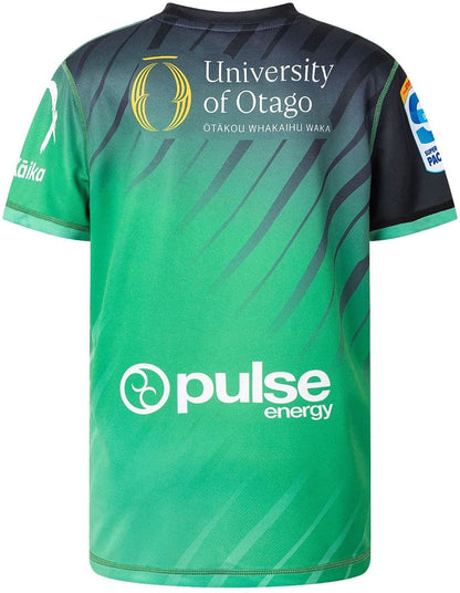 Otago Highlanders 2025 Rugby Union Kids Warm Up Marvel Tee