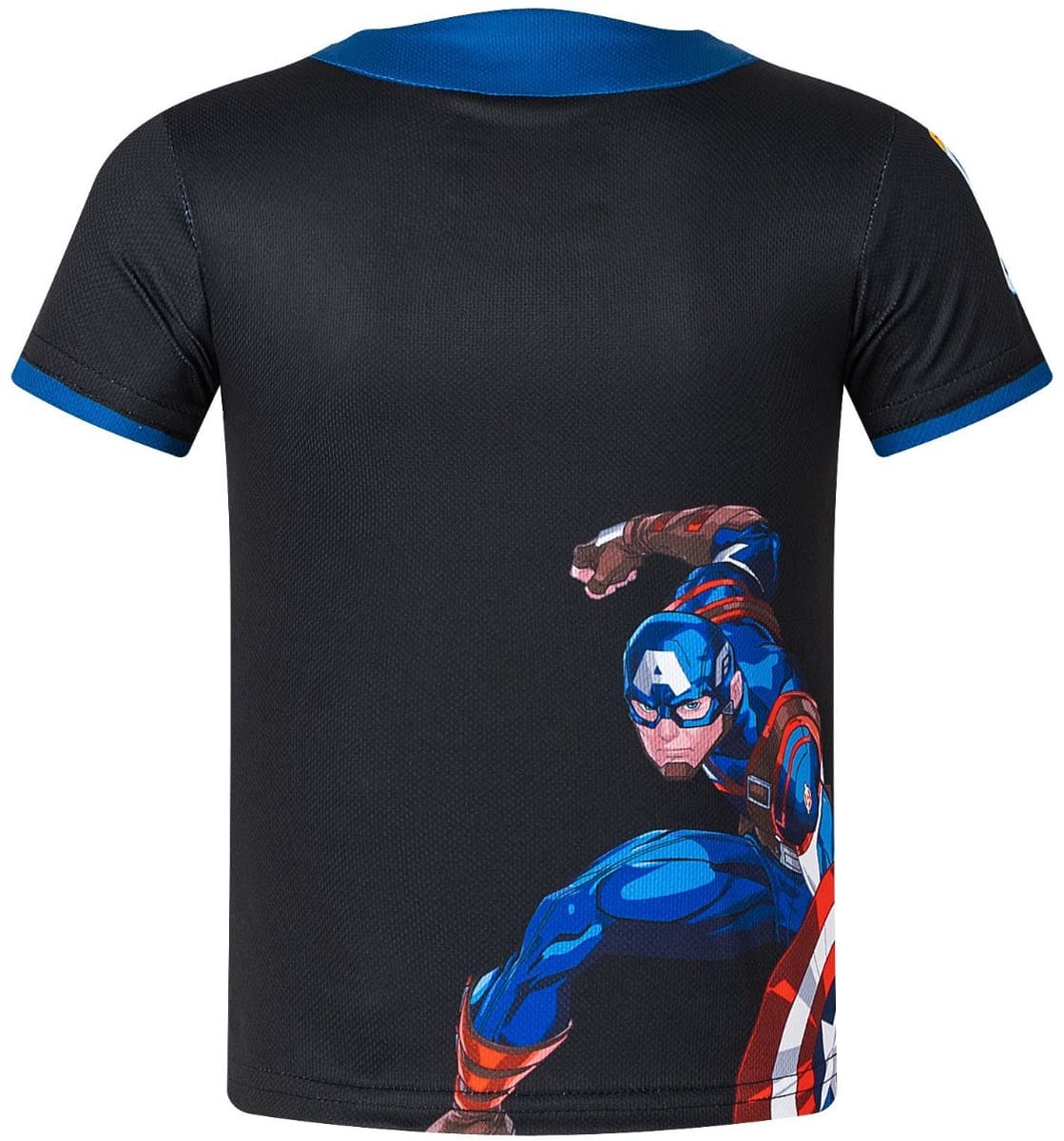 Wellington Hurricanes 2025 Rugby Union Kids Captain America Marvel Warm Up Tee