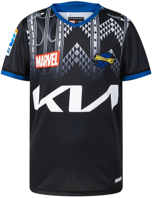 Wellington Hurricanes 2025 Rugby Union Toddler Captain America Marvel Warm Up Tee