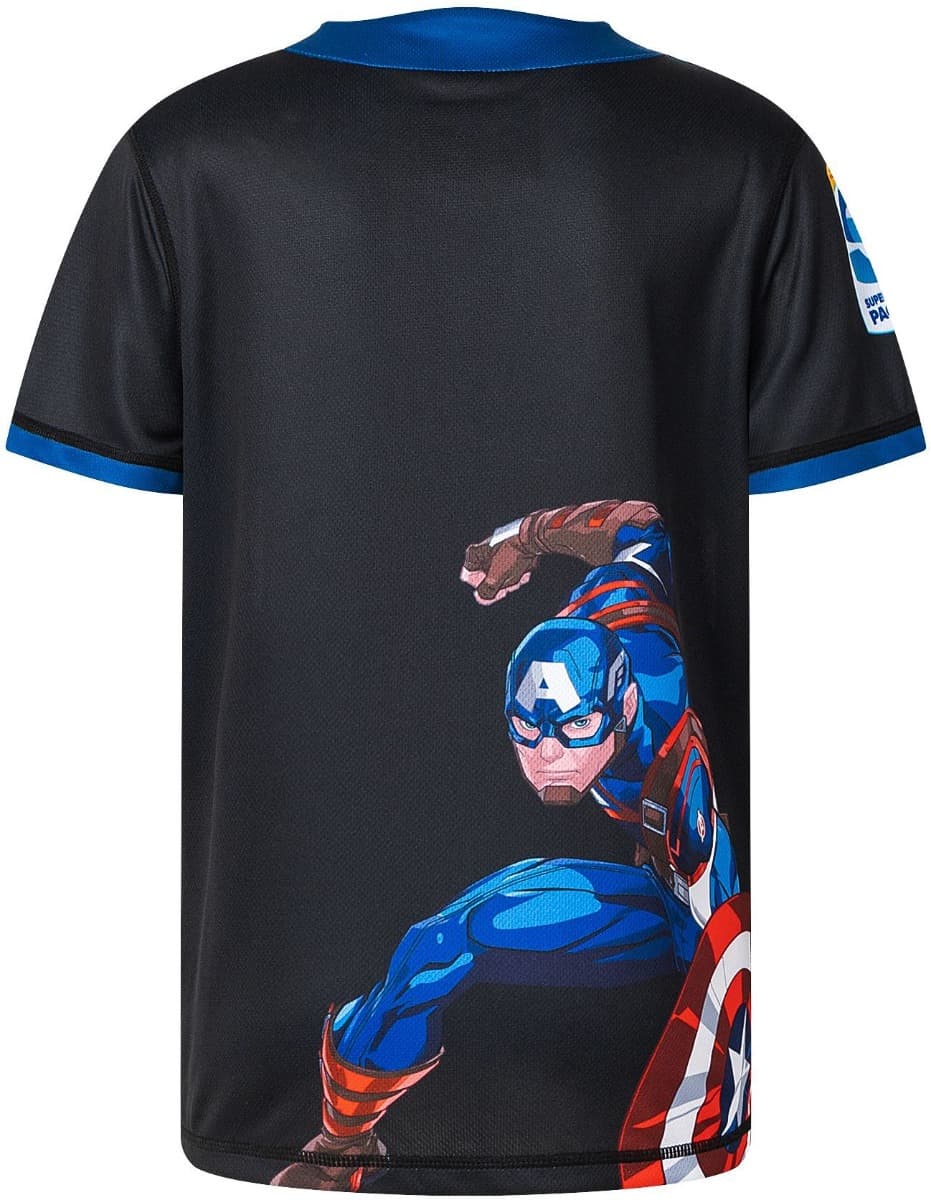 Wellington Hurricanes 2025 Rugby Union Toddler Captain America Marvel Warm Up Tee