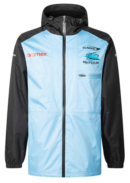 Cronulla Sharks 2025 NRL Mens Wet Weather Jacket