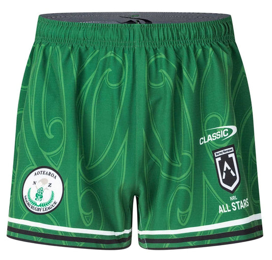 New Zealand Maori All Stars 2025 NRL Mens Home Shorts