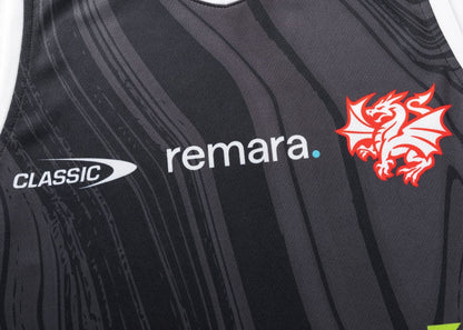 St George Dragons 2025 NRL Mens Black Training Singlet