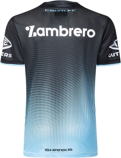 Cronulla Sharks 2025 NRL Mens Black Training Shirt