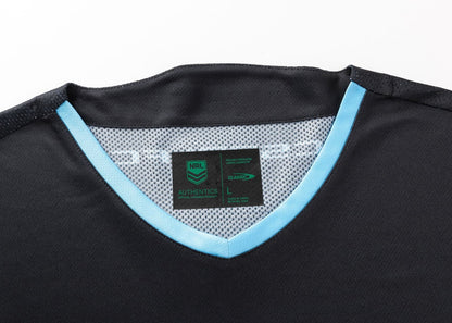 Cronulla Sharks 2025 NRL Mens Black Training Shirt