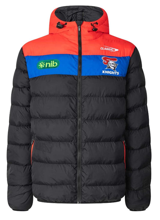 Newcastle Knights 2025 NRL Mens Puffer Jacket