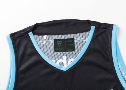 Cronulla Sharks 2025 NRL Mens Black Training Singlet