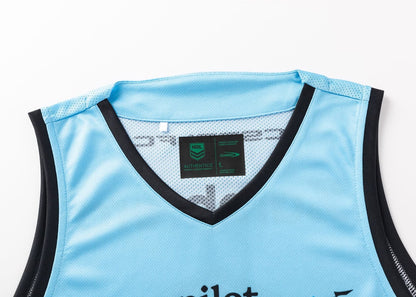 Cronulla Sharks 2025 NRL Mens Sky Training Singlet