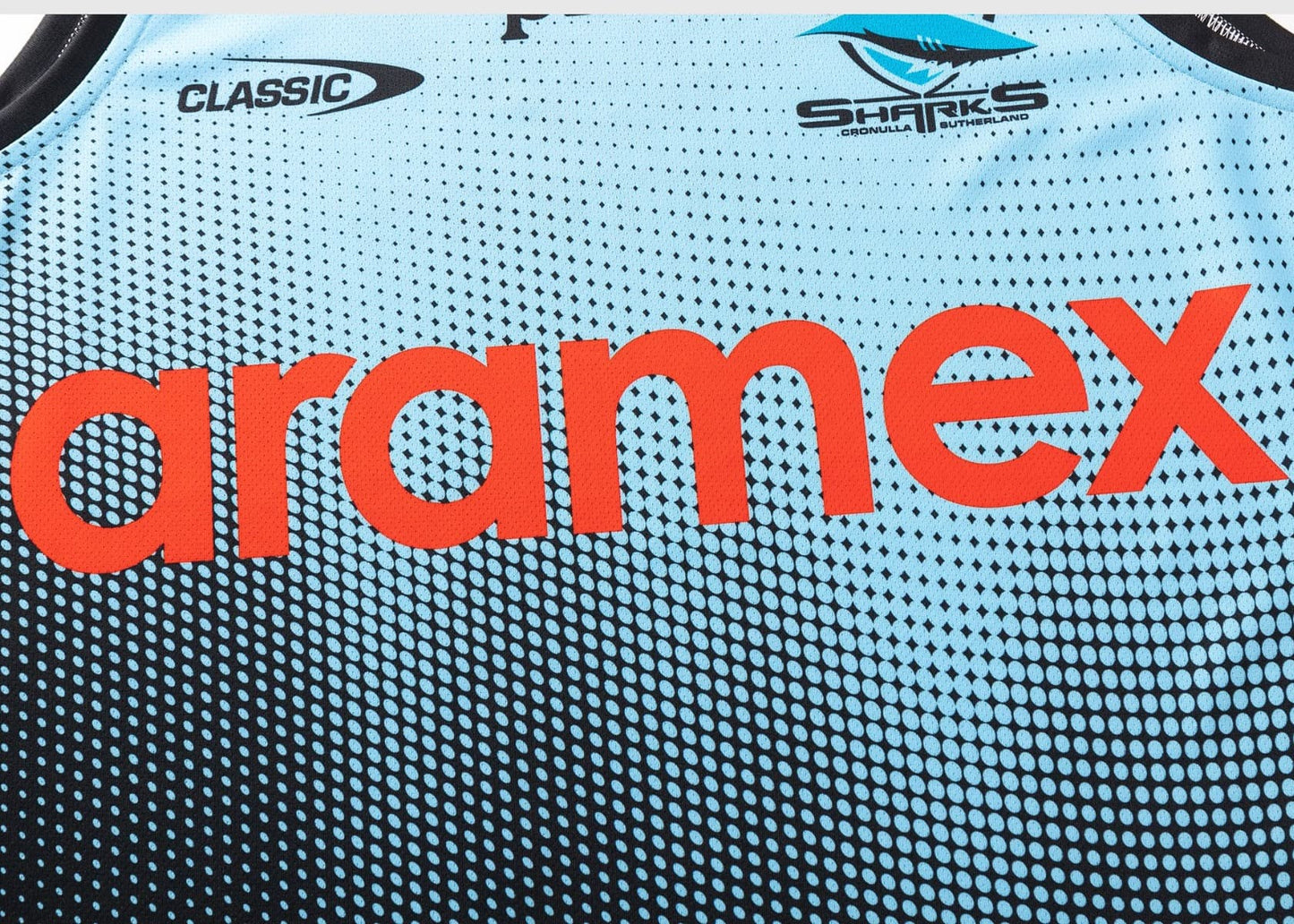 Cronulla Sharks 2025 NRL Mens Sky Training Singlet
