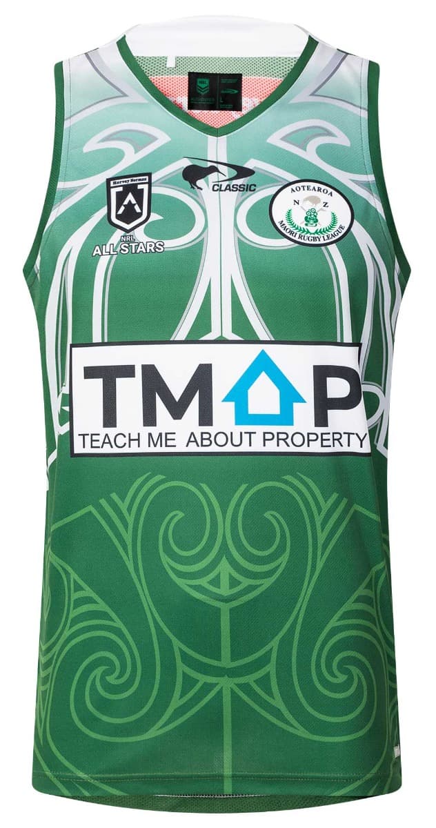 New Zealand Maori All Stars 2025 NRL Mens Training Singlet