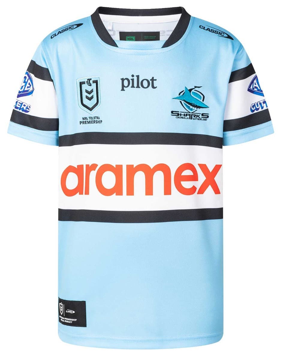 Cronulla Sharks 2025 NRL Kids Home Jersey