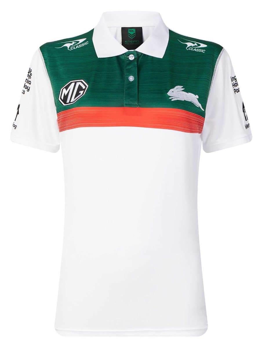 South Sydney Rabbitohs 2025 NRL Ladies Media Polo Shirt