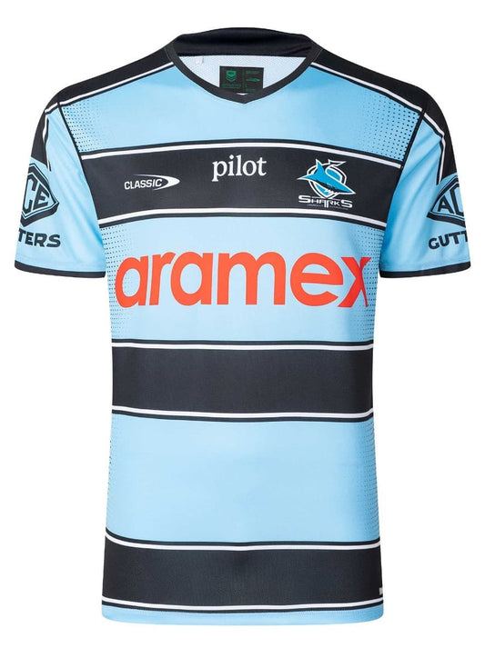 Cronulla Sharks 2025 NRL Mens Warm Up Training Shirt